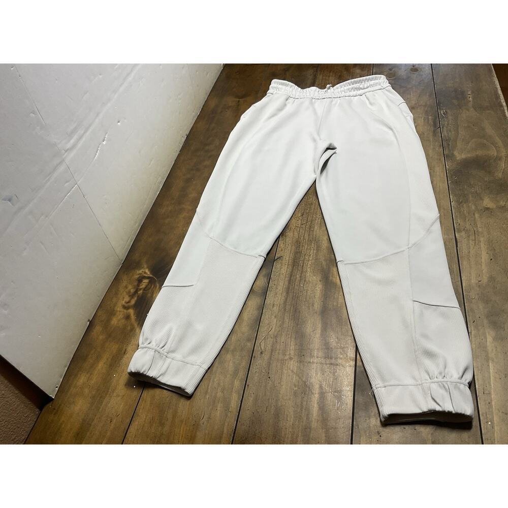 Lululemon Brushed Softstreme Ribbed High-Rise Joggers Pants 6 Cream/bone